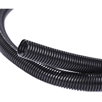 Alex Tech 7mm-3m 10mm-3m 13mm-3m Tubo Corrugado Flexible Tubo Protector de Cables para Cables Automotive Wires - Negro